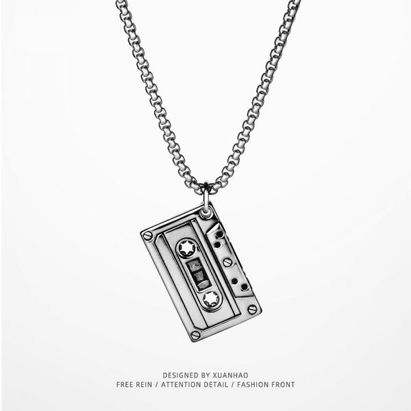chains necklace for men nostalgic retro men's fashion tape titanium steel cool wind couple hip hop long chain, Silver
chains necklace for men nostalgic retro men's fashion tape titanium steel cool wind couple hip hop long chain, Silver