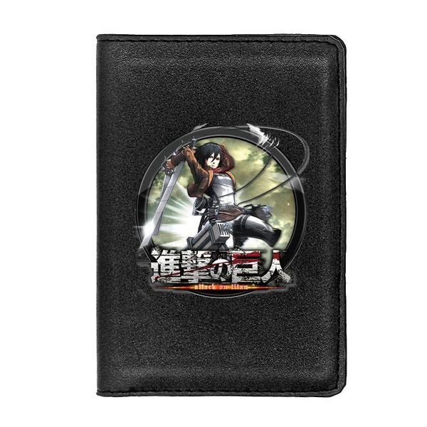 card holders 2021 attack on titan printing passport cover slim travel id holder wallet, Brown;gray
card holders 2021 attack on titan printing passport cover slim travel id holder wallet, Brown;gray