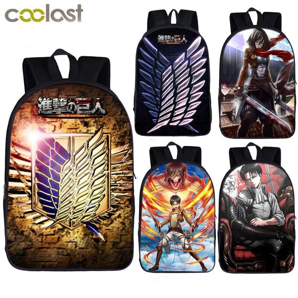 backpack attack on titan women men rucksack shingeki no kyojin school bags for teenager boys girls eren levi mikasa book bag
backpack attack on titan women men rucksack shingeki no kyojin school bags for teenager boys girls eren levi mikasa book bag