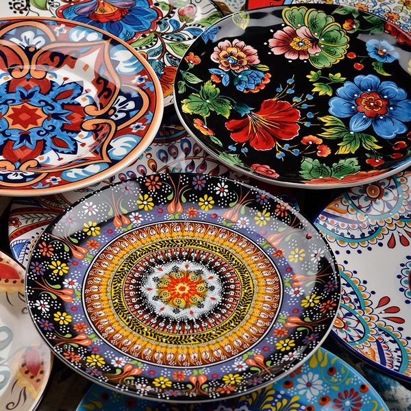 dishes & plates underglaze ceramic tableware bohemian style domestic creative western cake dessert plate steak
dishes & plates underglaze ceramic tableware bohemian style domestic creative western cake dessert plate steak