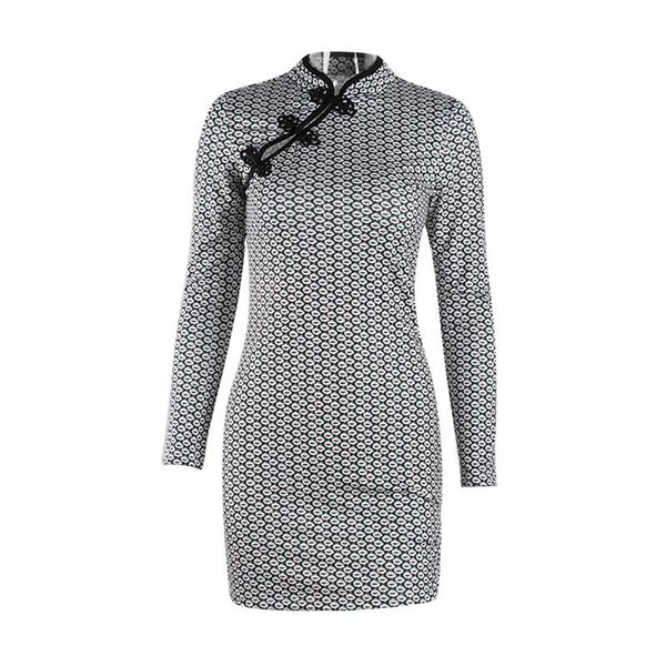 casual dresses women autumn close-fitting dress, ladies black stand-up collar long sleeve buttocks cheongsam s/ / l, Black;gray
casual dresses women autumn close-fitting dress, ladies black stand-up collar long sleeve buttocks cheongsam s/ / l, Black;gray