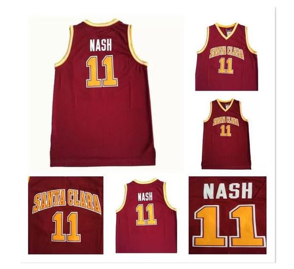 #11 san santa clara jersey mns steve nash red college jersey stitched university retro basketball jerseys, Black
#11 san santa clara jersey mns steve nash red college jersey stitched university retro basketball jerseys, Black