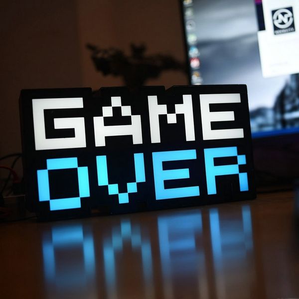 private model icon led electronic games music atmosphere creative game over voice control night light
private model icon led electronic games music atmosphere creative game over voice control night light