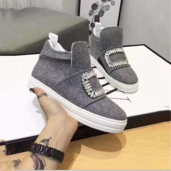 boots style fashion women's round head thick bottom real leather rhinestones plush flat sports shoe, Black
boots style fashion women's round head thick bottom real leather rhinestones plush flat sports shoe, Black