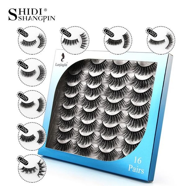 false eyelashes shidishangpin 16 pairs 3d mink lashes natural crisscross winged thick long handmade dramatic faux cils makeup accessories
false eyelashes shidishangpin 16 pairs 3d mink lashes natural crisscross winged thick long handmade dramatic faux cils makeup accessories