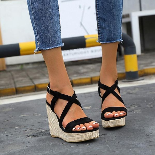 women shoes sandals woman casual female sandal platform chunky fashion women's flats roman style shoes ladies plus size, Black
women shoes sandals woman casual female sandal platform chunky fashion women's flats roman style shoes ladies plus size, Black