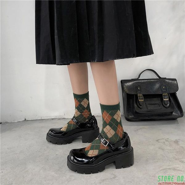 patent leather shoes spring autumn mary jane shoes women's buckle strap high heels retro platform lolita woman, Black
patent leather shoes spring autumn mary jane shoes women's buckle strap high heels retro platform lolita woman, Black
