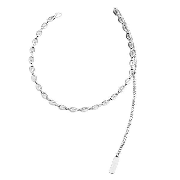 chains stainless steel hip hop coffee bean necklaces pig nose punk necklace, Silver
chains stainless steel hip hop coffee bean necklaces pig nose punk necklace, Silver