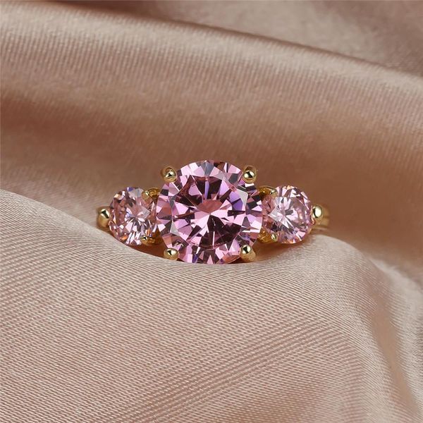 wedding rings vintage female pink crystal stone jewelry dainty gold color big for women cute bride round zircon engagement ring, Slivery;golden
wedding rings vintage female pink crystal stone jewelry dainty gold color big for women cute bride round zircon engagement ring, Slivery;golden