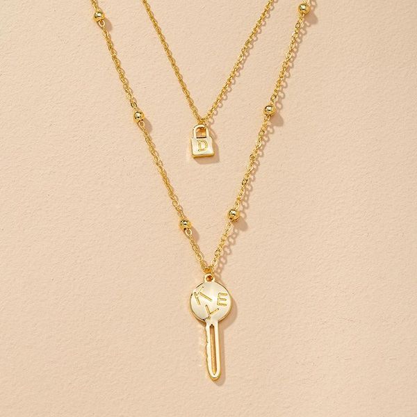 chokers ins gold chain double layers lock key letter minimalism minimalist choker pendant necklace korean fashion chic party jewelry, Golden;silver
chokers ins gold chain double layers lock key letter minimalism minimalist choker pendant necklace korean fashion chic party jewelry, Golden;silver