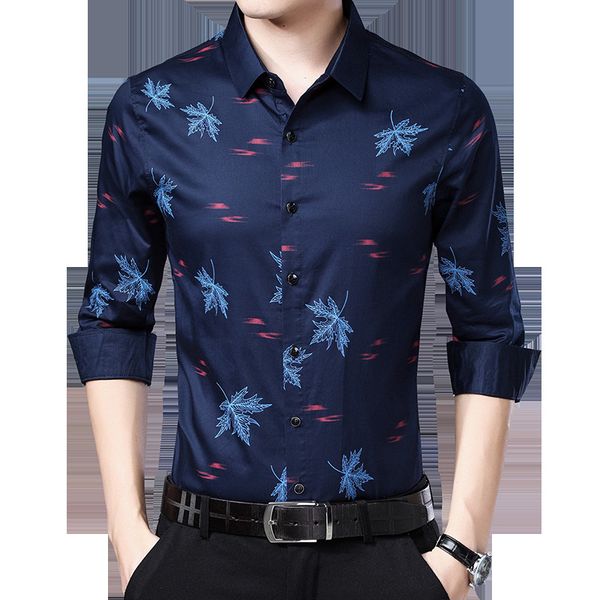 new long sleeve 2021 casual slim fit print shirt polyester full turn-down collar social business men clothing 5zem, White;black
new long sleeve 2021 casual slim fit print shirt polyester full turn-down collar social business men clothing 5zem, White;black