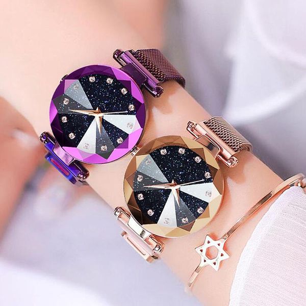 wristwatches drop starry watches magnetic sky bracelet clock fashion diamond female quartz relogio feminino, Slivery;brown
wristwatches drop starry watches magnetic sky bracelet clock fashion diamond female quartz relogio feminino, Slivery;brown