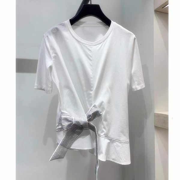 summer of women t cotton shirt short sleeve neck korean style bow sweet tie tshirts clothes 9qep, White
summer of women t cotton shirt short sleeve neck korean style bow sweet tie tshirts clothes 9qep, White