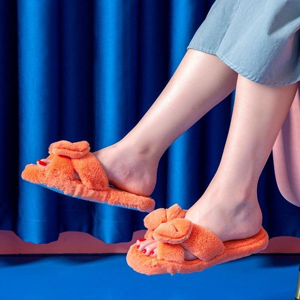 slippers women's fluffy butterfly knot open toe solid thick bottom female flat house shoes leisure comfortable ladies footwear, Black
slippers women's fluffy butterfly knot open toe solid thick bottom female flat house shoes leisure comfortable ladies footwear, Black