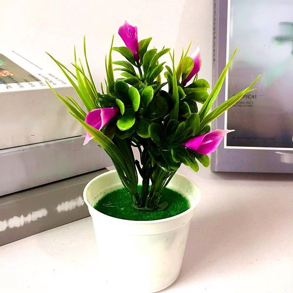 decorative artificial potted plant 5 small calla lily flowers home room decoration fake floral plants
decorative artificial potted plant 5 small calla lily flowers home room decoration fake floral plants