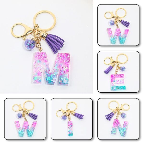 keychains fashion tassel a-z letters initial resin key chains for women handbag car keys pendant rings accessories gifts, Silver
keychains fashion tassel a-z letters initial resin key chains for women handbag car keys pendant rings accessories gifts, Silver