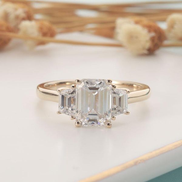 cluster rings cxsjeremy solid 14k yellow gold center 2ct 6*8mm emerald cut moissanite side baguette 3 stone engagement ring for women weddin, Golden;silver
cluster rings cxsjeremy solid 14k yellow gold center 2ct 6*8mm emerald cut moissanite side baguette 3 stone engagement ring for women weddin, Golden;silver