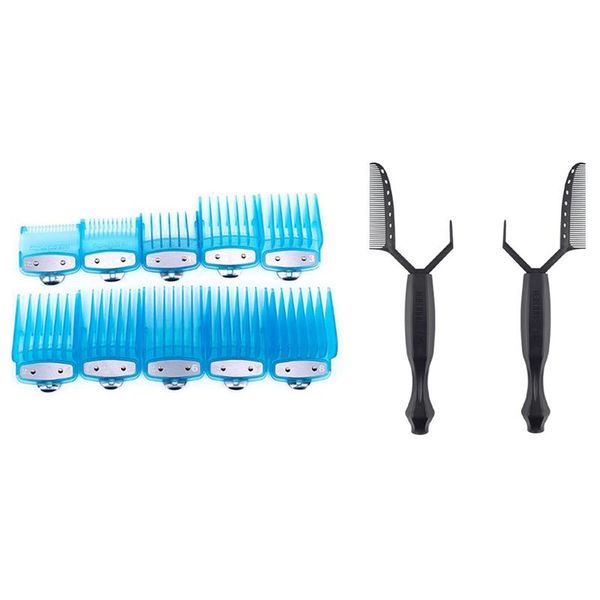 hair brushes 10pcs transparent clipper limit comb trimmer attachment & 1 set resin positioning perm curling tools, Silver
hair brushes 10pcs transparent clipper limit comb trimmer attachment & 1 set resin positioning perm curling tools, Silver