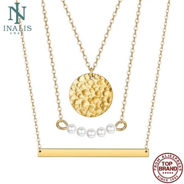 chains inalis gold colour europe and america style necklaces for women round shape strip pearl lady fashion anniversary jewelry on sale, Silver
chains inalis gold colour europe and america style necklaces for women round shape strip pearl lady fashion anniversary jewelry on sale, Silver