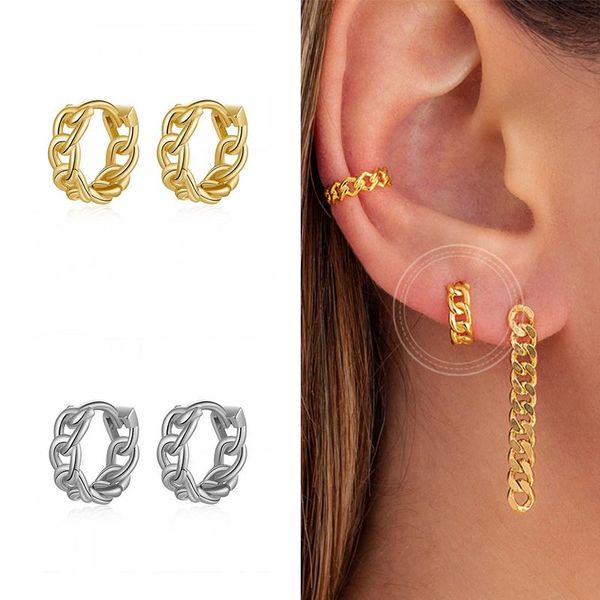 hoop & huggie 925 silver ear buckle small big chain hoops women rock punk minimalist jewelry plain thick jewels loops round hollow out penda, Golden;silver
hoop & huggie 925 silver ear buckle small big chain hoops women rock punk minimalist jewelry plain thick jewels loops round hollow out penda, Golden;silver