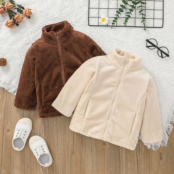 jackets autumn winter baby girls boys kids toddlers fleece stand neck long sleeve full-zipper flannel coat outerwear 1-6y, Blue;gray
jackets autumn winter baby girls boys kids toddlers fleece stand neck long sleeve full-zipper flannel coat outerwear 1-6y, Blue;gray