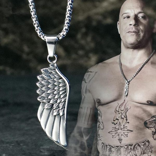 chains 2021 hipster feather pendant necklace men titanium steel personality boy clothing decorative accessories, Silver
chains 2021 hipster feather pendant necklace men titanium steel personality boy clothing decorative accessories, Silver