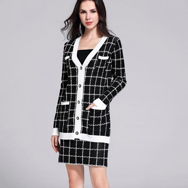 two piece dress vintage plaid women skirt suits single-breasted cardigan sweater & pencil 2021 autumn office 2-piece set, White
two piece dress vintage plaid women skirt suits single-breasted cardigan sweater & pencil 2021 autumn office 2-piece set, White