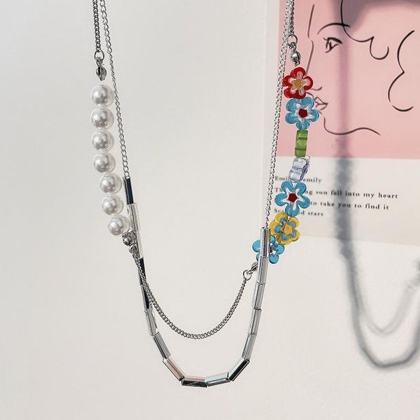 chokers vintage imitation pearl flower beaded clavicle chain necklace for women metal choker necklaces fashion jewelry 90s gifts, Golden;silver
chokers vintage imitation pearl flower beaded clavicle chain necklace for women metal choker necklaces fashion jewelry 90s gifts, Golden;silver