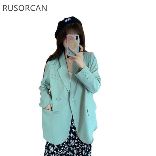 women's suits & blazers 2021 korean version of the spring loose and versatile design suit long-sleeved double-breasted jacket solid col, White;black
women's suits & blazers 2021 korean version of the spring loose and versatile design suit long-sleeved double-breasted jacket solid col, White;black