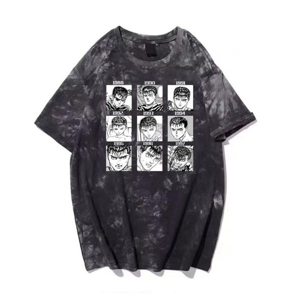 men's t-shirts harajuku fashion tie dye short sleeve casual anime berserk men t-shirt guts hip hop tees, White;black
men's t-shirts harajuku fashion tie dye short sleeve casual anime berserk men t-shirt guts hip hop tees, White;black
