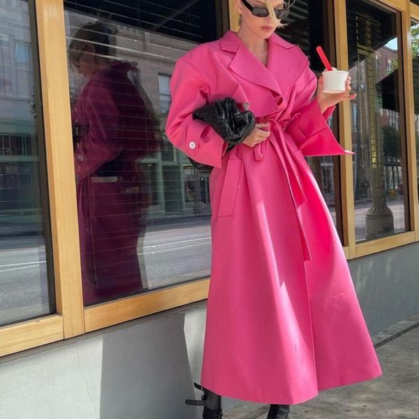 women's trench coats getspring women coat temperament ladies pink windbreaker loose lace up long female overcoat autumn winter 2021, Tan;black
women's trench coats getspring women coat temperament ladies pink windbreaker loose lace up long female overcoat autumn winter 2021, Tan;black