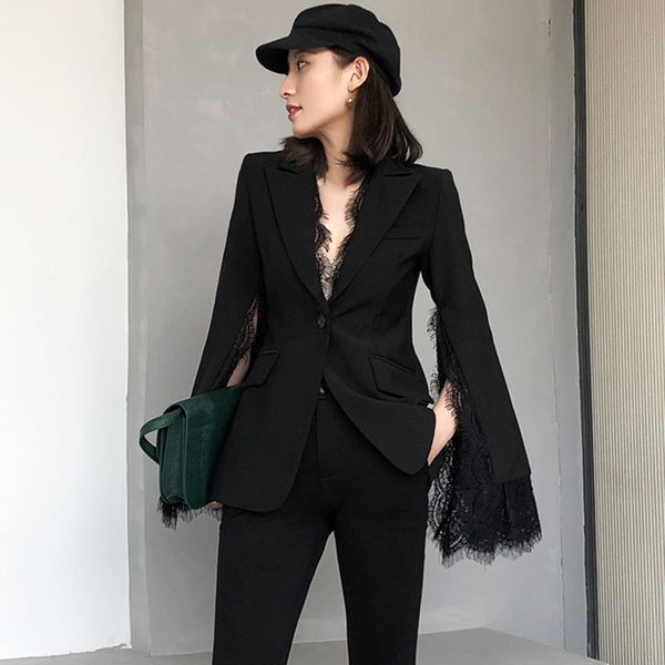 2021 spring new simple long sleeve ladies office women blazer coats lace stitching design women jacket suits outwear, Black;brown
2021 spring new simple long sleeve ladies office women blazer coats lace stitching design women jacket suits outwear, Black;brown