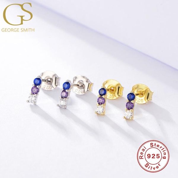 stud gs s925 sterling silver earrings european-american colored zircon personality for womeb girls jewelry accessories, Golden;silver
stud gs s925 sterling silver earrings european-american colored zircon personality for womeb girls jewelry accessories, Golden;silver