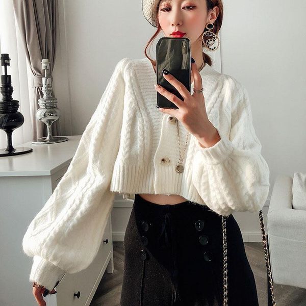 women's knits & tees neploe thin high waist twist knit cardigan short jacket women 2021 spring autumn loose simple sweater v neck solid, White
women's knits & tees neploe thin high waist twist knit cardigan short jacket women 2021 spring autumn loose simple sweater v neck solid, White