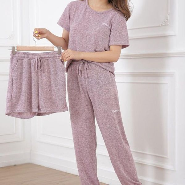 women's casual pajamas long sleeves shirt long pant shorts 3piece/suit women cotton pyjamas high elasticity bhomewear, Black;red
women's casual pajamas long sleeves shirt long pant shorts 3piece/suit women cotton pyjamas high elasticity bhomewear, Black;red