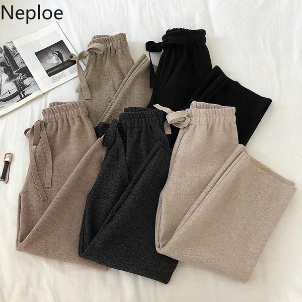 women's pants & capris neploe high waist hip thicked knit trousers loose elastic lace up wide leg spring autumn 2021 solid pantalones, Black;white
women's pants & capris neploe high waist hip thicked knit trousers loose elastic lace up wide leg spring autumn 2021 solid pantalones, Black;white