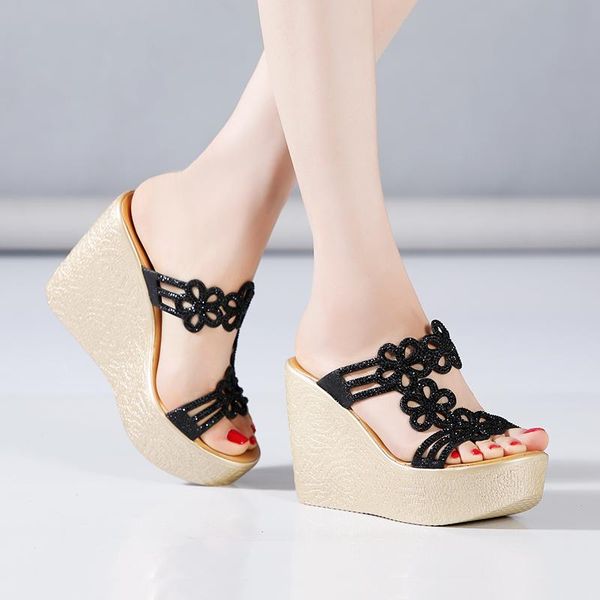 slippers super high heel wedge women 2021 summer muffin thick bottom fashion wear non-slip rhinestone, Black
slippers super high heel wedge women 2021 summer muffin thick bottom fashion wear non-slip rhinestone, Black
