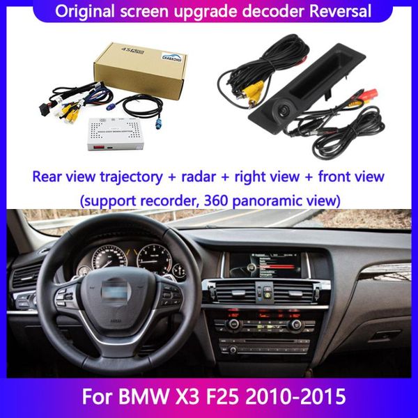 car rear view cameras& parking sensors reversing decoder system for x3 f25 2010-2021 box module cameradisplay screen update trajectory
car rear view cameras& parking sensors reversing decoder system for x3 f25 2010-2021 box module cameradisplay screen update trajectory