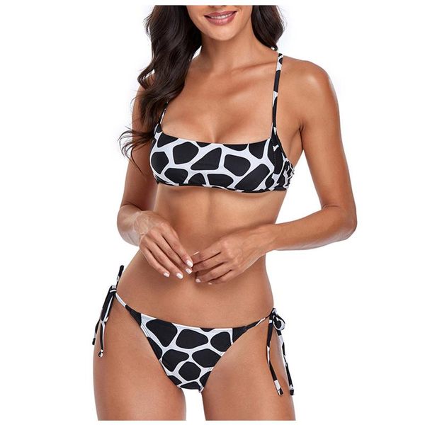 women's swimwear women cow print bikinis set summer bandage swim suit beachwear high waist bikini swimsuits dámské plavky #t1q, White;black
women's swimwear women cow print bikinis set summer bandage swim suit beachwear high waist bikini swimsuits dámské plavky #t1q, White;black