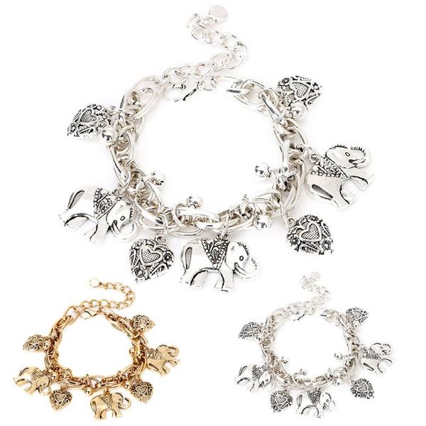 charm bracelets 2021 fashion heart & bangles gold/ plated elephant anchor pendants for women jewelry accessories, Golden;silver
charm bracelets 2021 fashion heart & bangles gold/ plated elephant anchor pendants for women jewelry accessories, Golden;silver