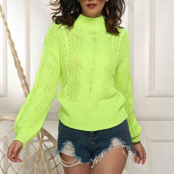 women knitted neon green turtleneck sweaters shirts long sleeve slim fit winter autumn shirt pullovers jumpers 210603, White;black
women knitted neon green turtleneck sweaters shirts long sleeve slim fit winter autumn shirt pullovers jumpers 210603, White;black
