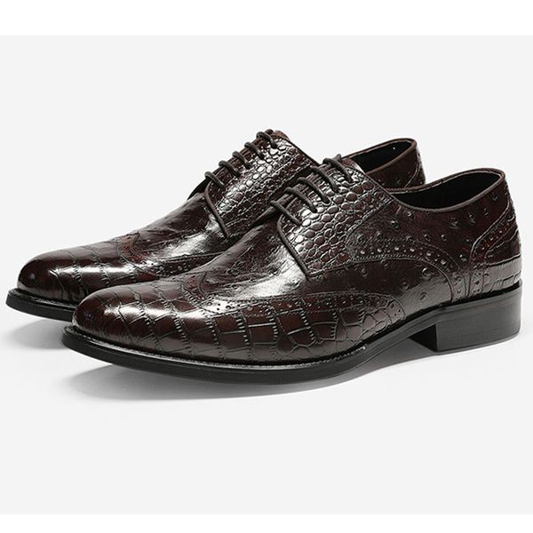 luxury mens oxford dress shoes genuine leather lace-up gentleman british style business office formal wedding shoes for men c60, Black
luxury mens oxford dress shoes genuine leather lace-up gentleman british style business office formal wedding shoes for men c60, Black