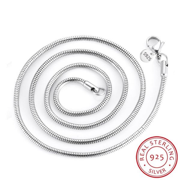 chains fashion 2mm/3mm original 100% 925 silver snake chain necklaces for woman men 16-24 inch statement wedding jewelry
chains fashion 2mm/3mm original 100% 925 silver snake chain necklaces for woman men 16-24 inch statement wedding jewelry