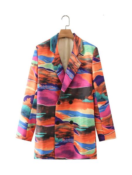 autumn women's fashion medium and long double breasted printed suit coat, Black;brown
autumn women's fashion medium and long double breasted printed suit coat, Black;brown
