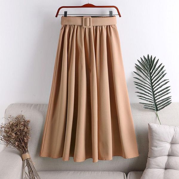 skirts 2021 autumn elegant fashion women's high-waisted pleated women vintage casual solid color belted long a- line y379, Black
skirts 2021 autumn elegant fashion women's high-waisted pleated women vintage casual solid color belted long a- line y379, Black