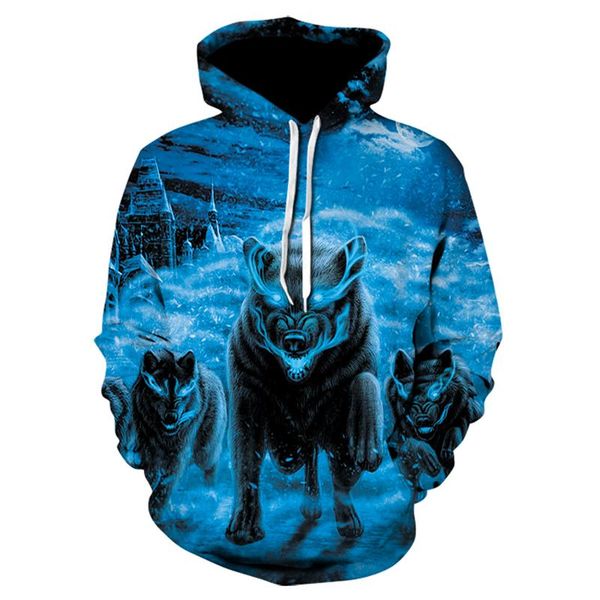 men's hoodies & sweatshirts brand fashion animal 3d printing hoodie personality design sweater night wolf harajuku pullover, Black
men's hoodies & sweatshirts brand fashion animal 3d printing hoodie personality design sweater night wolf harajuku pullover, Black