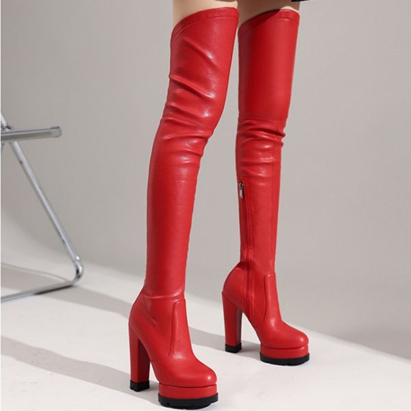 autumn winter high-heeled women over-the-knee high boots fashion thick-soled plush elegnt warmth elegant stretch long boots, Black
autumn winter high-heeled women over-the-knee high boots fashion thick-soled plush elegnt warmth elegant stretch long boots, Black