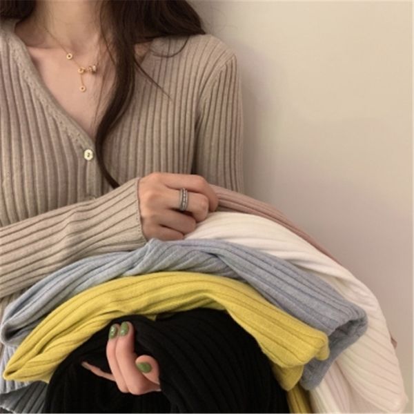 women's knits & tees female korean women's knitted shirts cleavage in v single breasted long sleeve cardigans fashion slim casual, White
women's knits & tees female korean women's knitted shirts cleavage in v single breasted long sleeve cardigans fashion slim casual, White