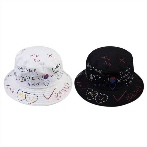 harajuku bucket hat korean letters graffiti print hip hop fisherman cap b95f, Blue;gray
harajuku bucket hat korean letters graffiti print hip hop fisherman cap b95f, Blue;gray