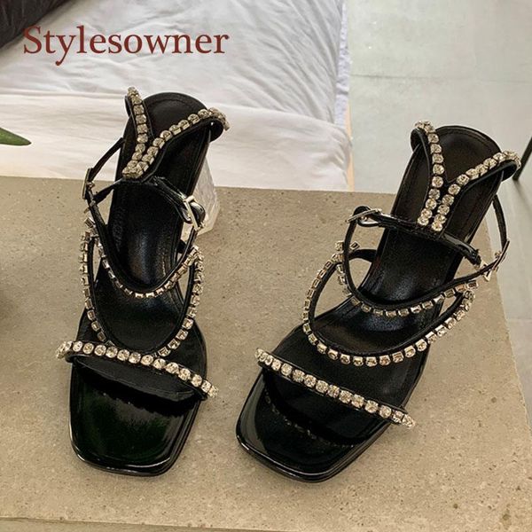 sandals 2021 open-toed thick-heeled roman shoes summer genuine leather rhinestone word with high heel female fairy style, Black
sandals 2021 open-toed thick-heeled roman shoes summer genuine leather rhinestone word with high heel female fairy style, Black